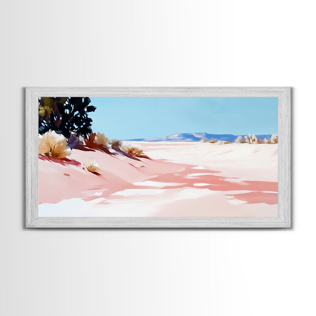 Desert Path, Serene Landscape, Southwest Art, Minimalist Nature Print, Living Room Wall Art, Earthy Aesthetic, Canvas Print, Home Decor