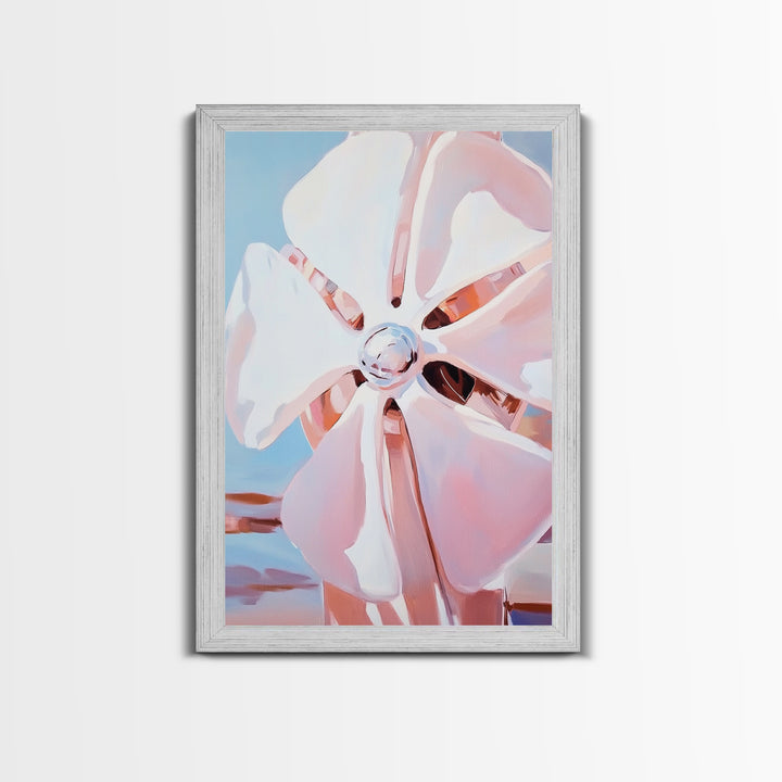 Boat Propeller, Maritime Art, Nautical Decor, Framed Canvas Print, Industrial Aesthetic, Modern Wall Art, Minimalist Home Decor