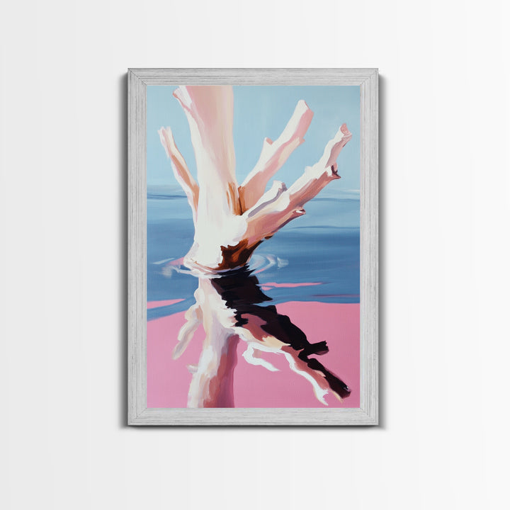Abstract, Ocean Reflection, Coastal Art, Canvas Print, Modern Beach Wall Art, Minimalist Decor, Water Painting, Living Room Wall Art