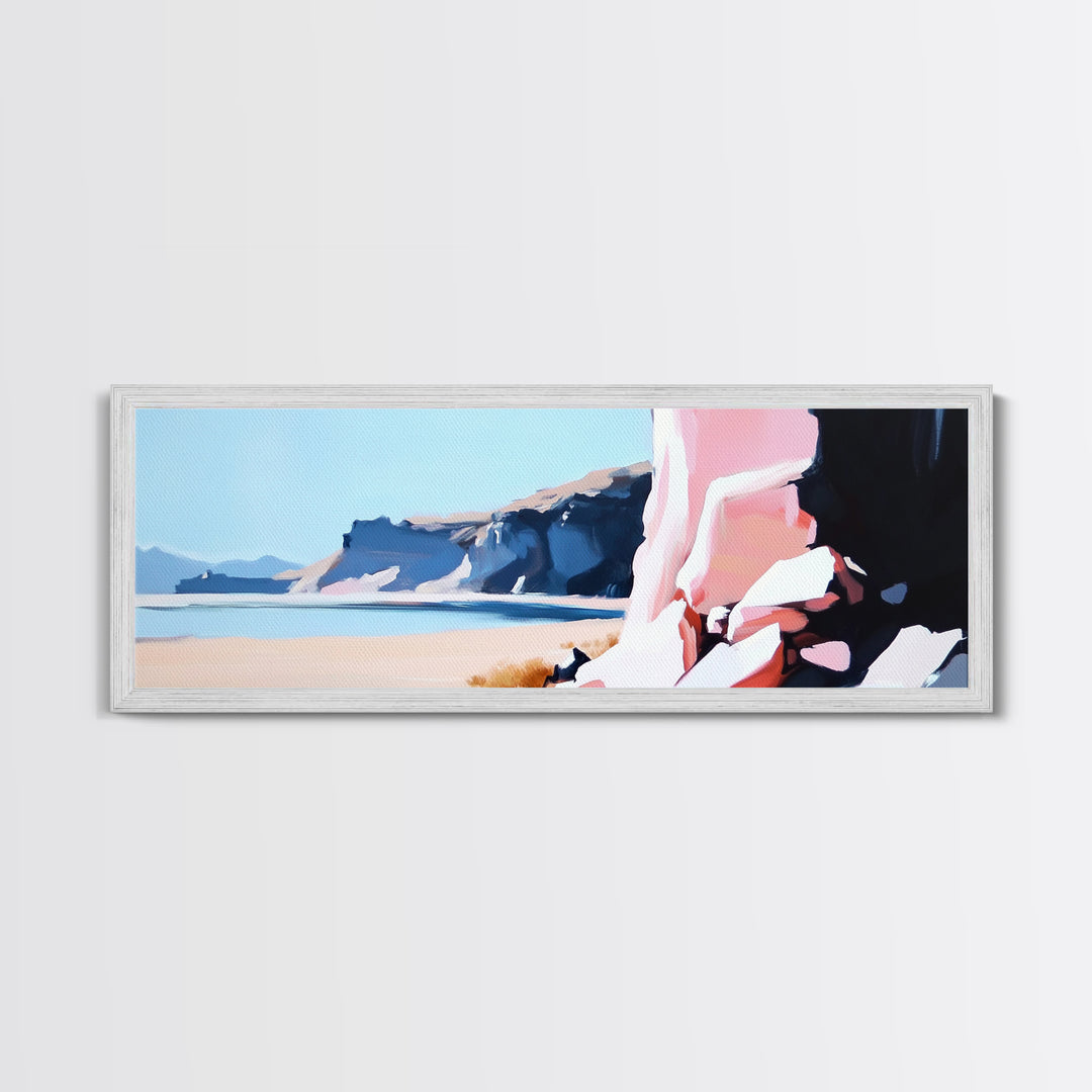 Canyon Cliffs, Desert Landscape, Southwestern Wall Decor, Canvas Print, Boho Aesthetic, Warm Earth Tones, Rustic Home Decor