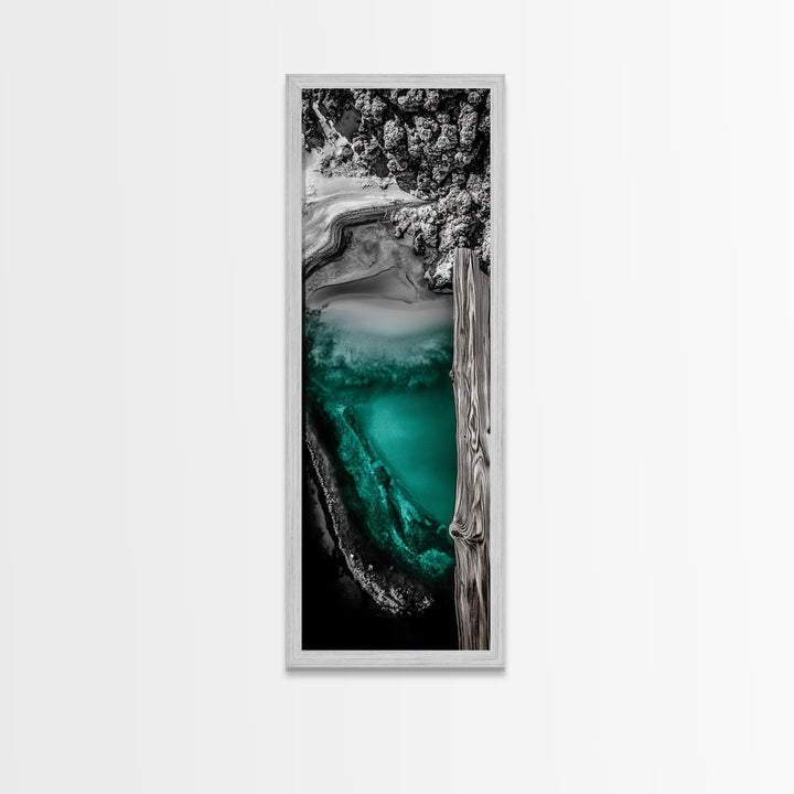 Abstract Landscape, Nature Wall Art, Modern Home Decor, Canvas Print, Blue Green Painting, Living Room Artwork, Large Wall Art