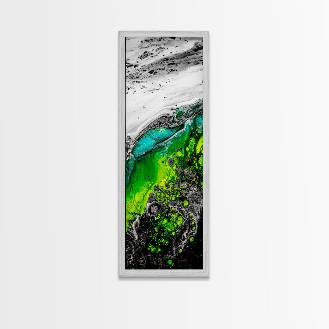Ocean Meets Land, Abstract Seascape, Canvas Print, Coastal Wall Art, Nautical Decor, Minimalist Home, Modern Living Room Art