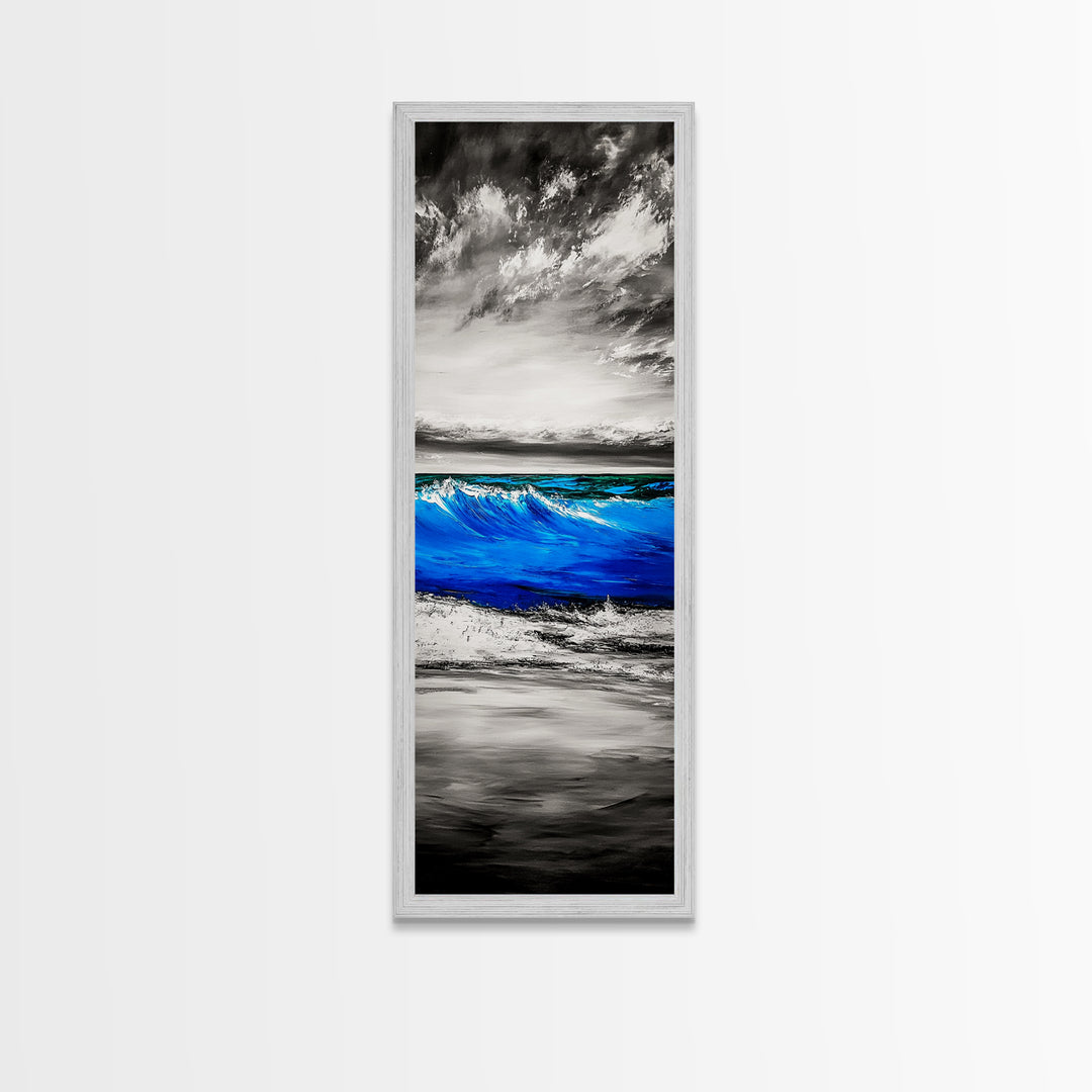 Ocean Wave, Coastal Decor, Beach Wall Art, Canvas Print, Blue Water Painting, Nautical Art, Living Room Wall Art, Ocean Lover Gift