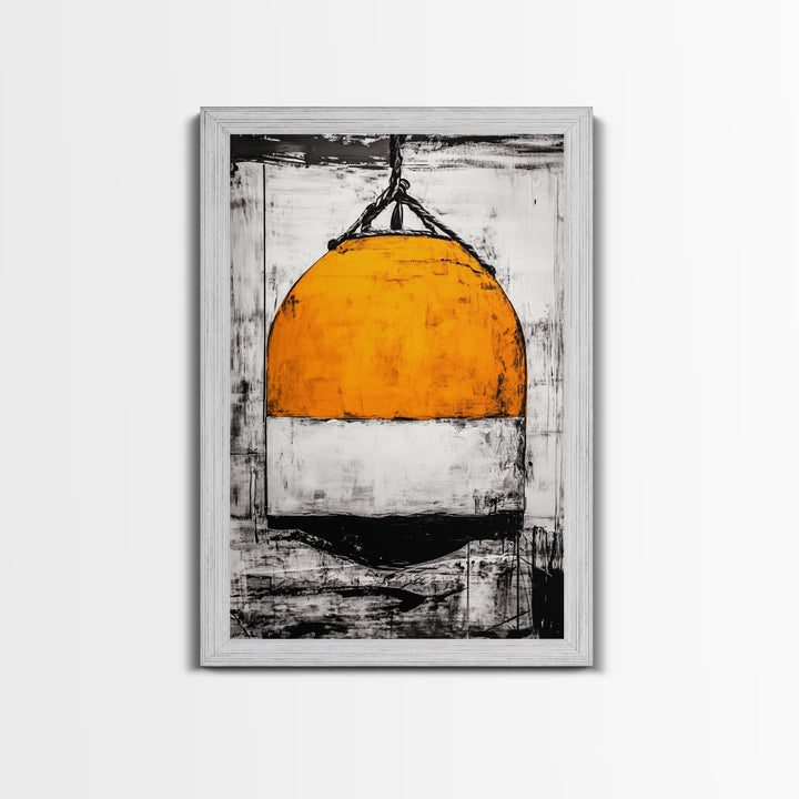 Nautical, Lobster Buoy, Coastal Wall Art, Canvas Print, Maritime Decor, Beach House Art, Ocean Aesthetic, Rustic Nautical Home