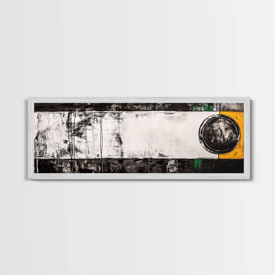 Abstract Geometry, Modern Art, Black and White Decor, Canvas Print, Bold Minimalist Painting, Office Wall Artwork, Unique Statement Piece