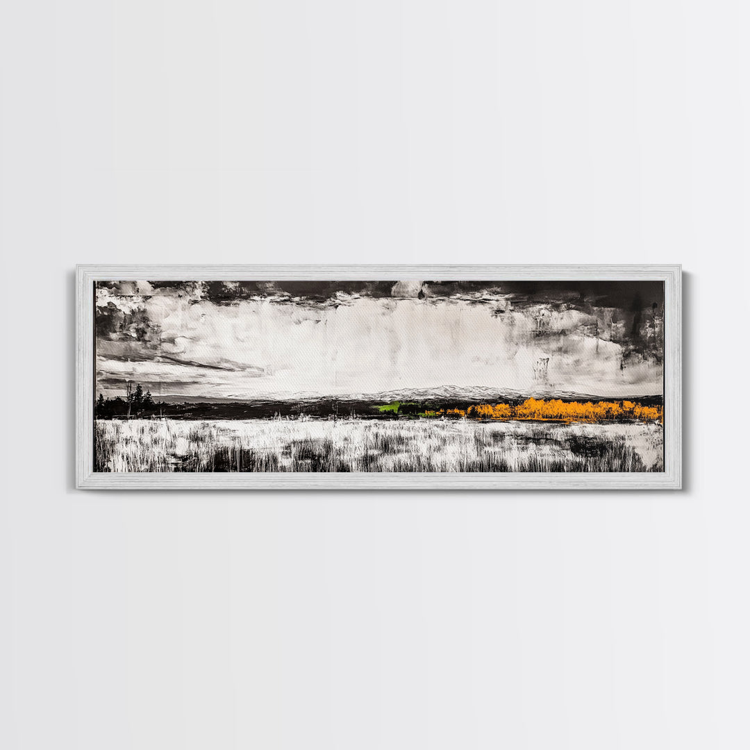 Mountain Fog, Black and White, Minimalist Wall Art, Canvas Print, Misty Hills, Dramatic Nature Scene, Office Wall Art, Tranquil Home Decor