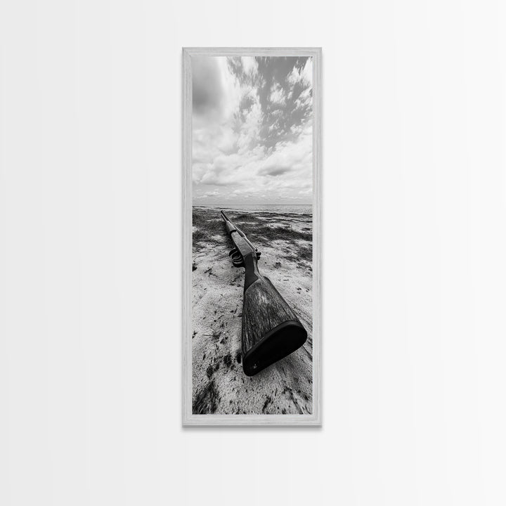 Shotgun Beach, Western Art, Coastal Edge, Canvas Print, Masculine Wall Decor, Cabin Style, Rustic Photography, Dramatic Sky