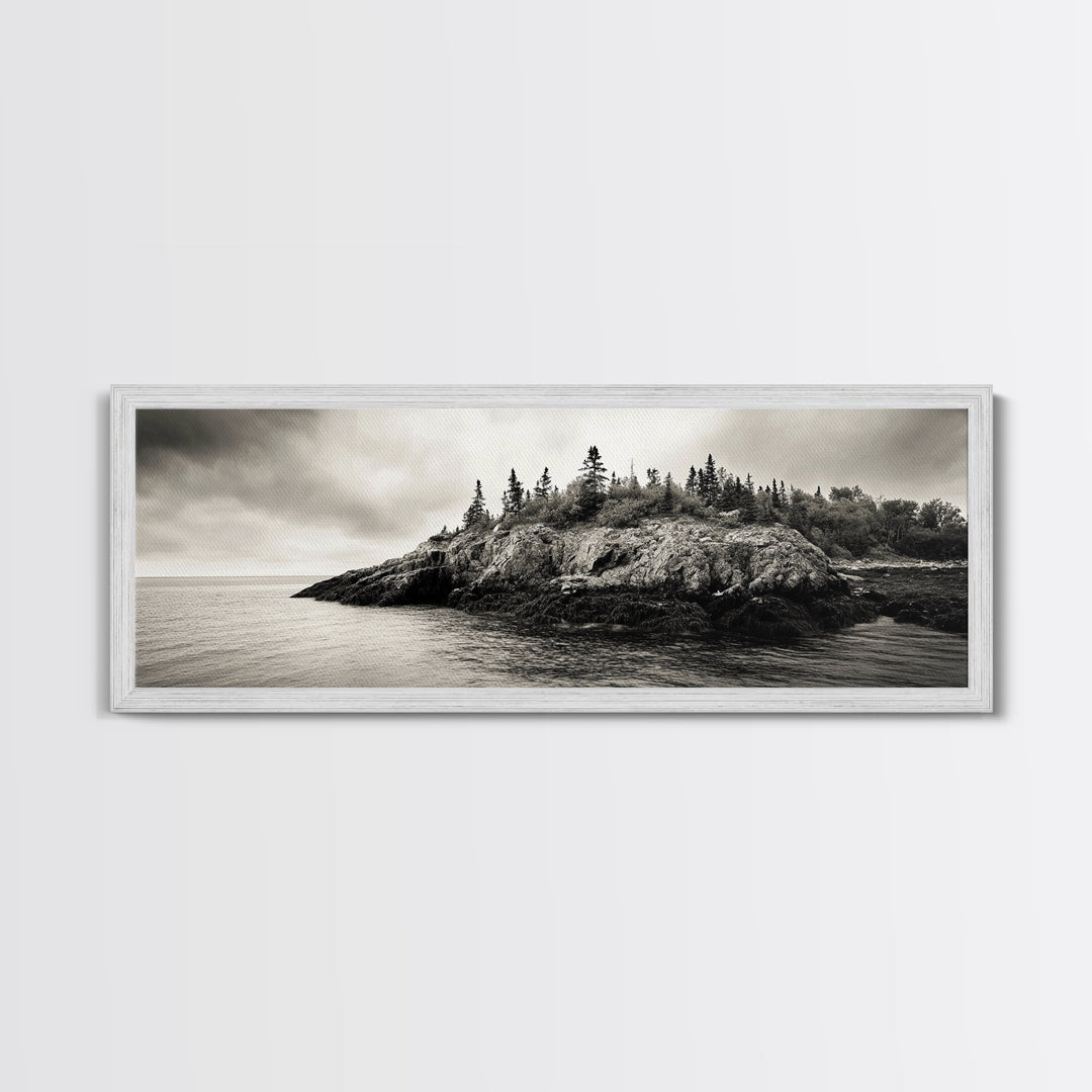 Pine Bluff, Rugged Coast, Northern Landscape, Canvas Print, Wilderness Wall Art, Rustic Decor, Lakehouse Art, Cabin Bedroom Style