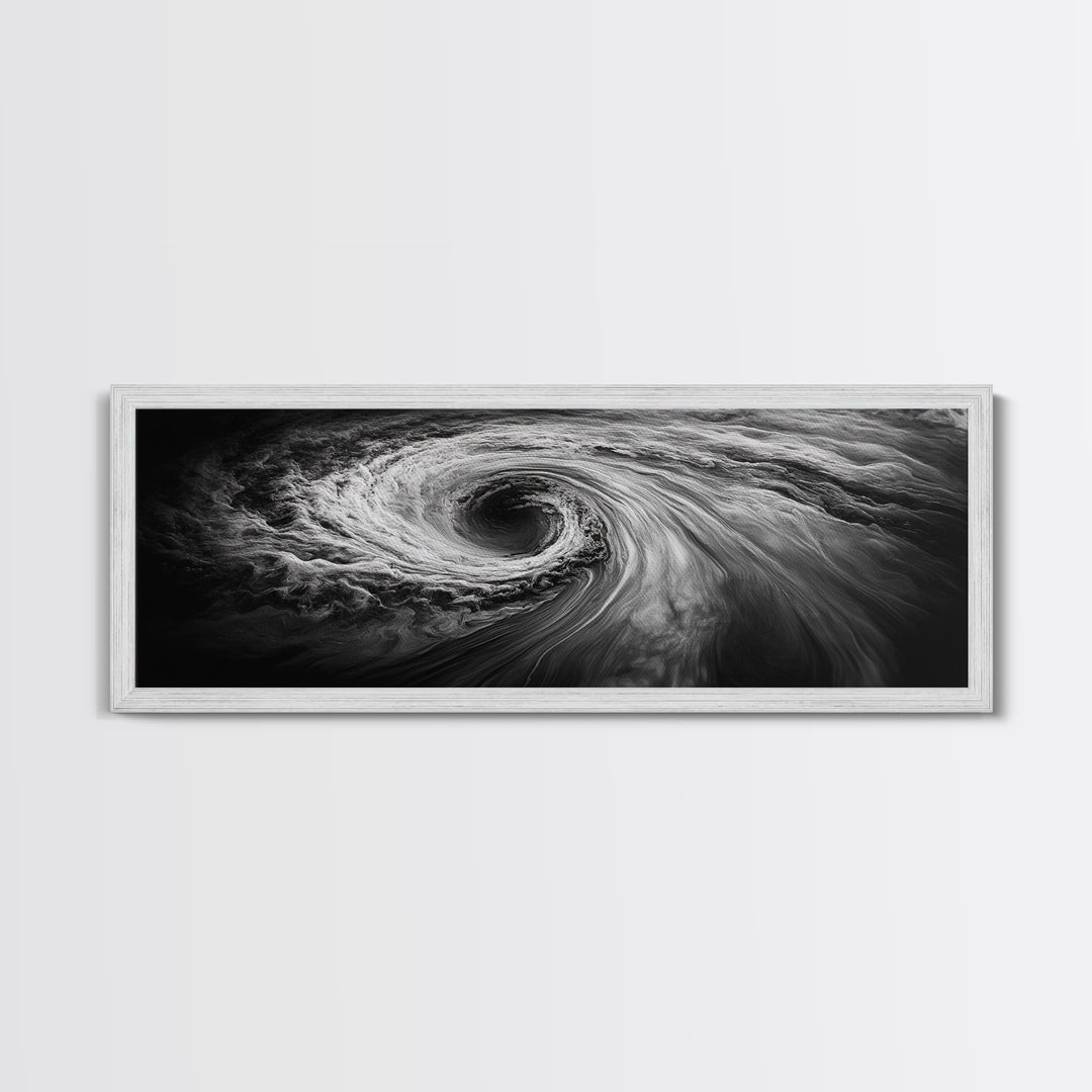 Ocean Vortex, Surreal Motion, Abstract Water, Canvas Print, Modern Coastal Decor, Bathroom Wall Art, Minimalist Abstract Photography