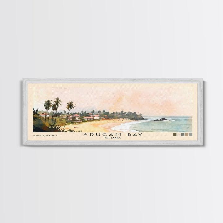 Arugam Bay, Sri Lanka Watercolor Print, Vacation Gift, Sri Lanka Wall Art, Vacation Wall Art, Vacatation Memories, Beach Decor, Beach Or Lakehouse Art