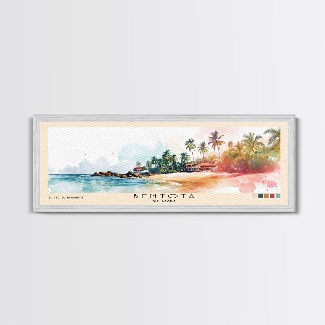 Bentota, Sri Lanka Watercolor Print, Vacation Gift, Sri Lanka Wall Art, Beach Painting, Beach Decor, Beach Or Lakehouse Art