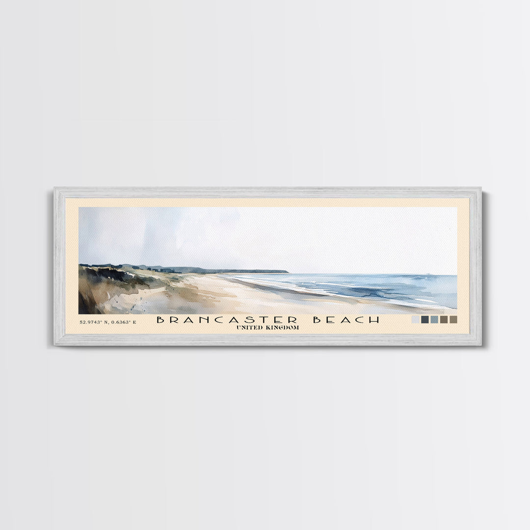 Brancaster Beach, United Kingdom Watercolor Print, Vacation Gift, United Kingdom Wall Art, Beach Painting, Beach Decor, Beach Or Lakehouse Art