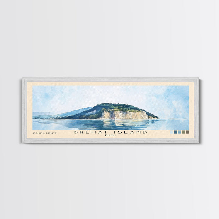 Bréhat Island, France Watercolor Beach Print, Vacation Gift, France Wall Art, Beach Painting, Beach Decor, Beach Painting