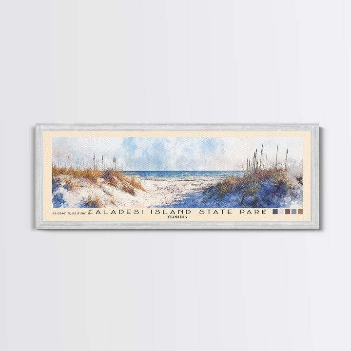 Caladesi Island State Park, Florida Watercolor Beach Print, Vacation Gift, Florida Wall Art, Beach Painting, Beach Decor, Beach Painting