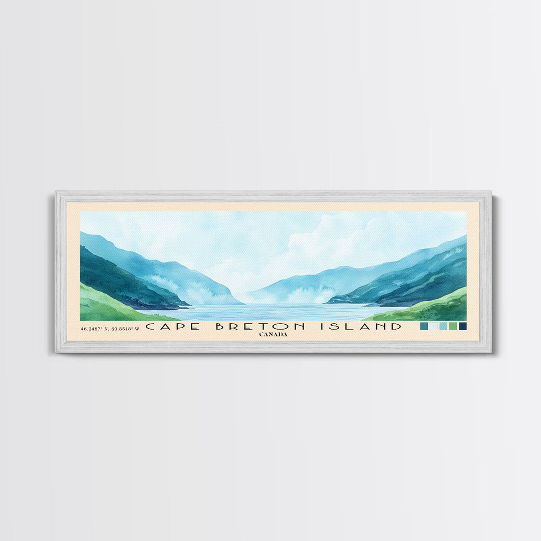 Cape Breton Island, Canada Watercolor Print, Vacation Gift, Canada Wall Art, Beach Painting, Beach Decor, Beach Or Lakehouse Art
