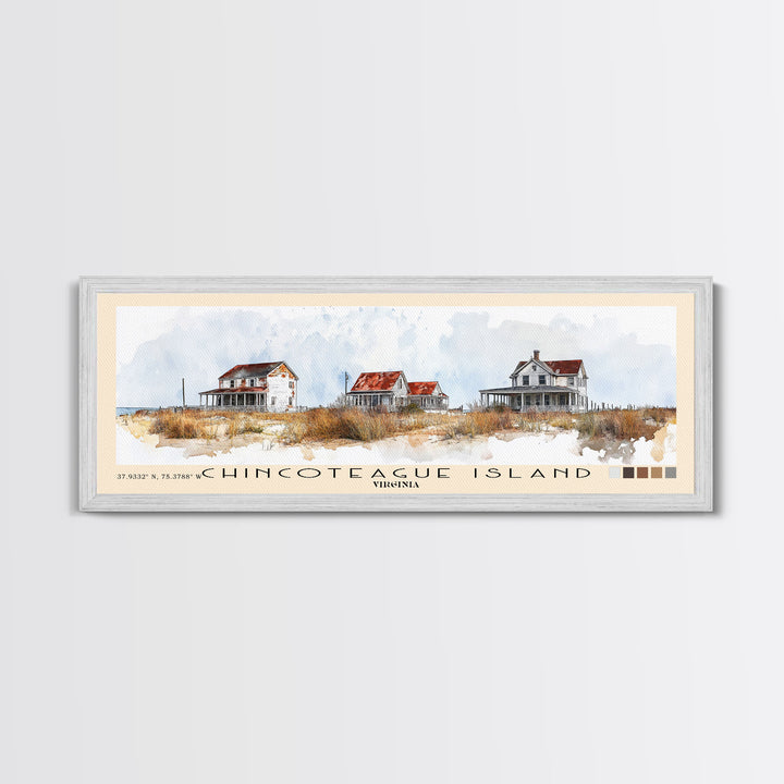Chincoteague Island, Virginia Watercolor Print, Vacation Gift, Virginia Wall Art, Beach Painting, Beach Decor, Beach Or Lakehouse Art
