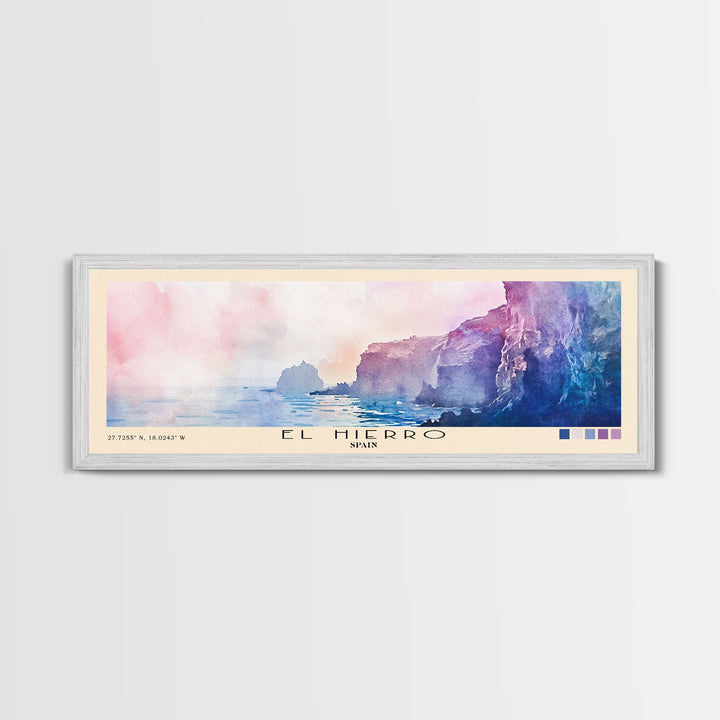 El Hierro, Spain Watercolor Beach Print, Vacation Gift, Spain Wall Art, Beach Painting, Beach Decor, Beach Painting