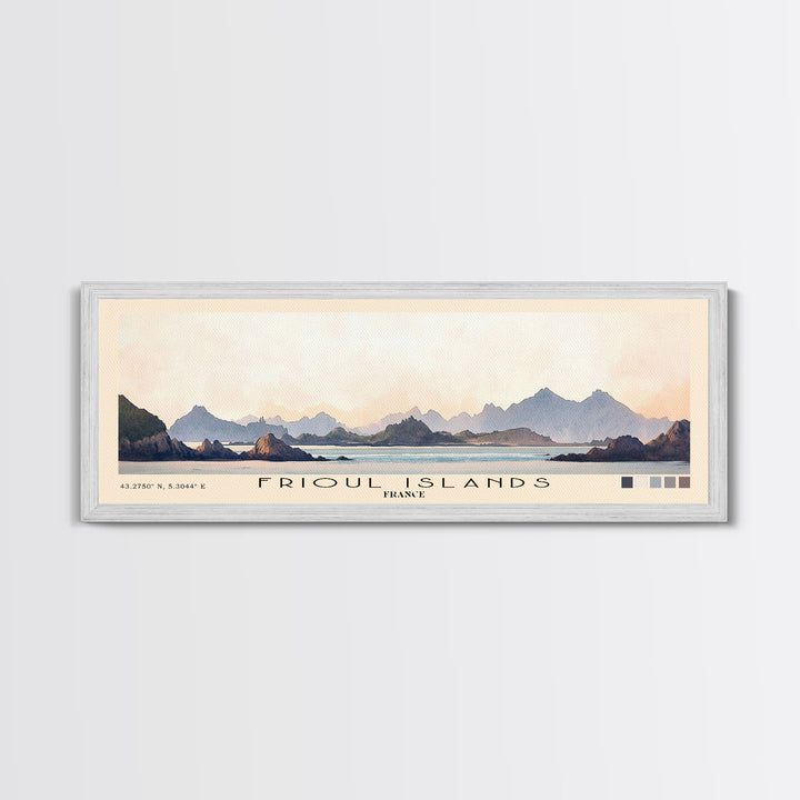 Frioul Islands, France Watercolor Print, Vacation Gift, France Wall Art, Vacation Wall Art, Vacatation Memories, Beach Decor, Beach Or Lakehouse Art