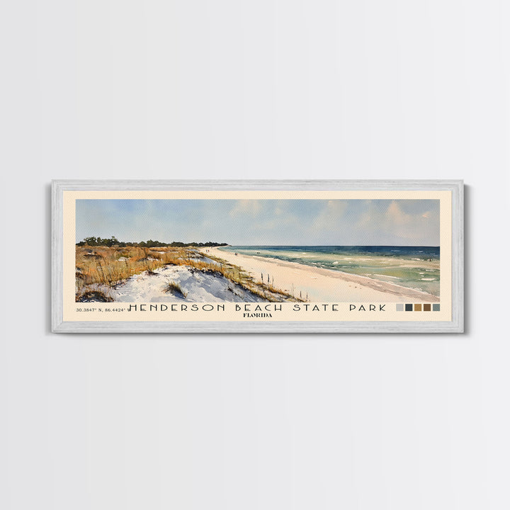 Henderson Beach State Park, Florida Watercolor Print, Vacation Gift, Florida Wall Art, Beach Painting, Beach Decor, Beach Or Lakehouse Art