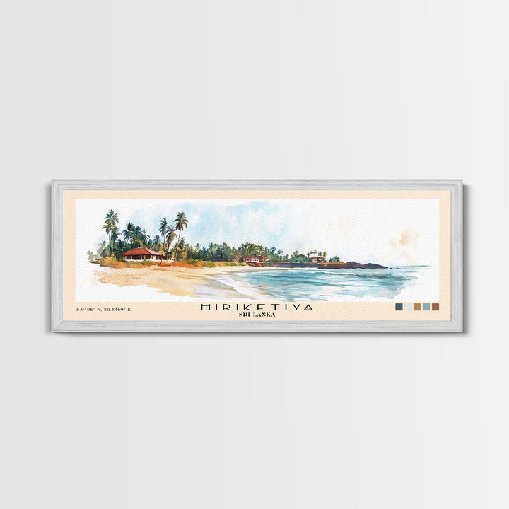 Hiriketiya, Sri Lanka Watercolor Print, Vacation Gift, Sri Lanka Wall Art, Beach Painting, Beach Decor, Beach Or Lakehouse Art