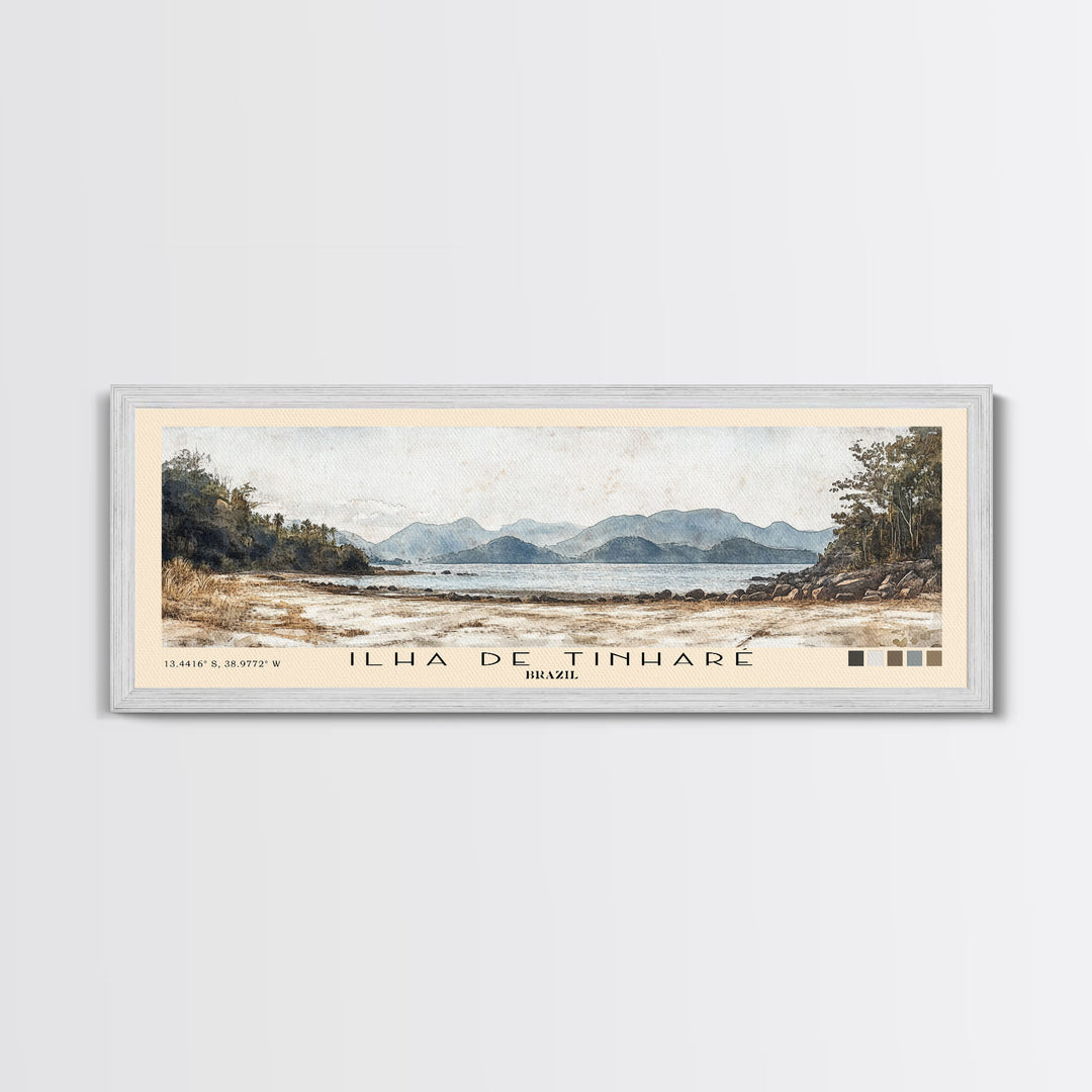 Ilha de Tinharé, Brazil Watercolor Print, Vacation Gift, Brazil Wall Art, Vacation Wall Art, Vacatation Memories, Beach Decor, Beach Or Lakehouse Art