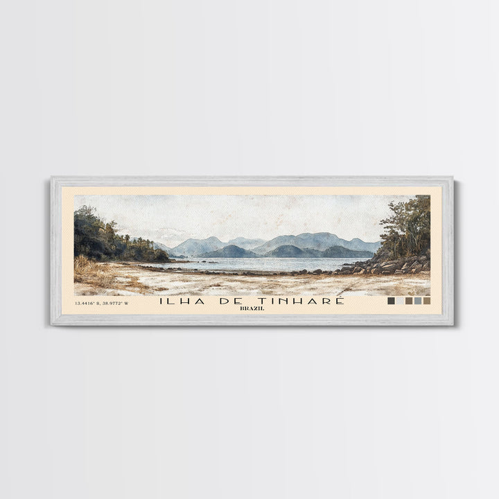 Ilha de Tinharé, Brazil Watercolor Print, Vacation Gift, Brazil Wall Art, Vacation Wall Art, Vacatation Memories, Beach Decor, Beach Or Lakehouse Art