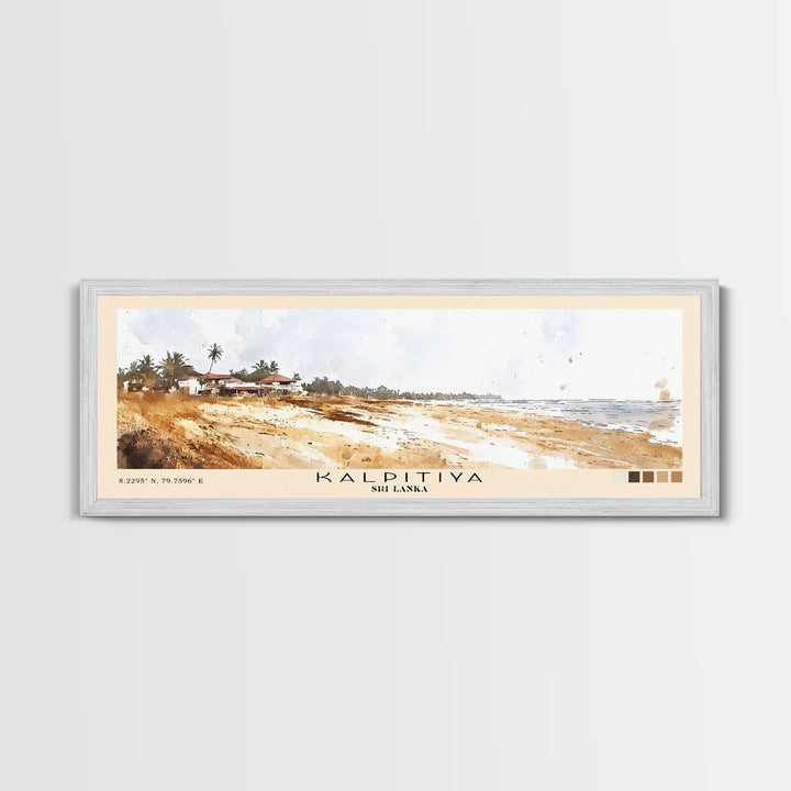 Kalpitiya, Sri Lanka Watercolor Beach Print, Vacation Gift, Sri Lanka Wall Art, Beach Painting, Beach Decor, Beach Painting