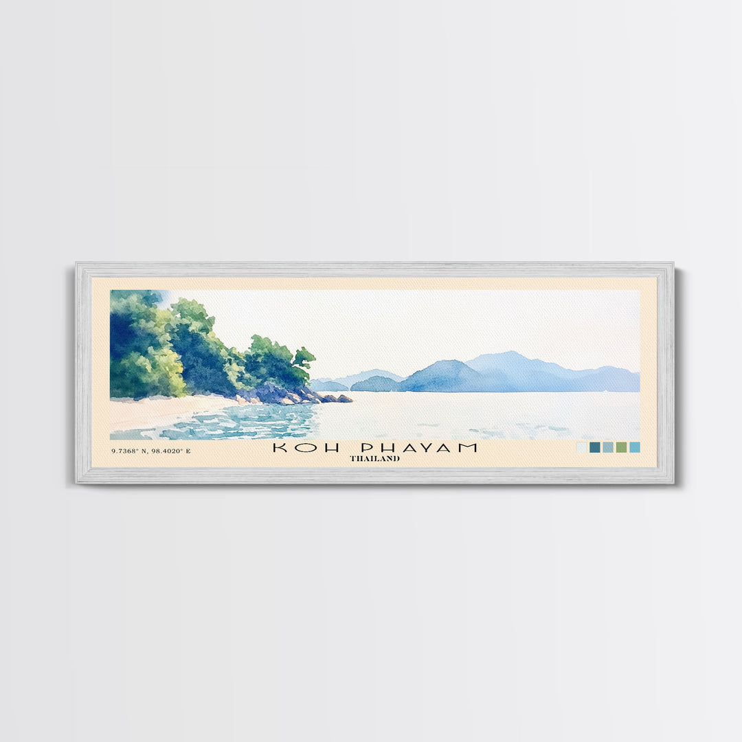 Koh Phayam, Thailand Watercolor Beach Print, Vacation Gift, Thailand Wall Art, Beach Painting, Beach Decor, Beach Painting