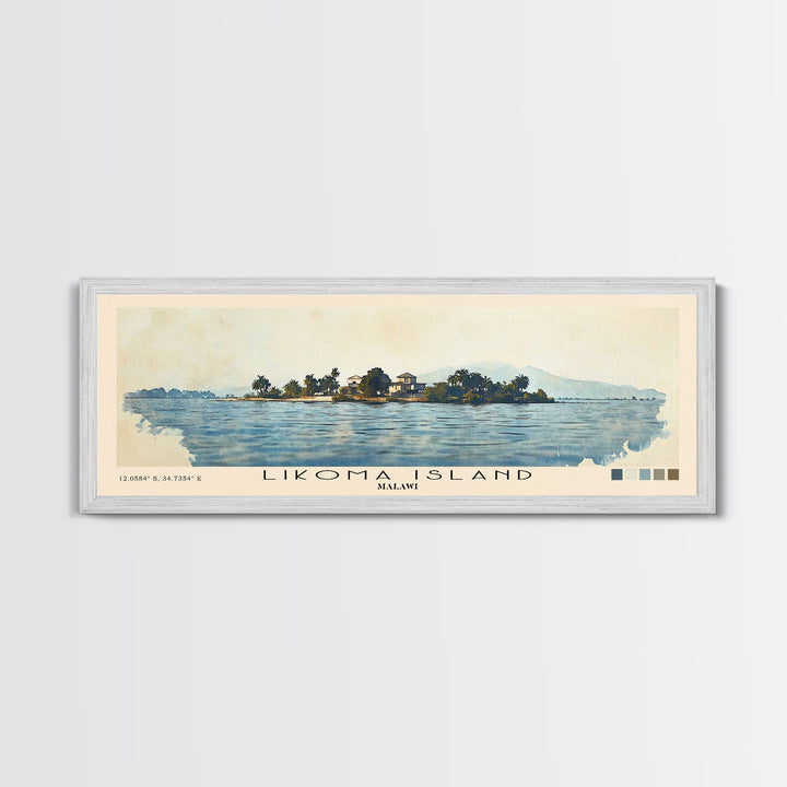 Likoma Island, Malawi Watercolor Print, Vacation Gift, Malawi Wall Art, Vacation Wall Art, Vacatation Memories, Beach Decor, Beach Or Lakehouse Art