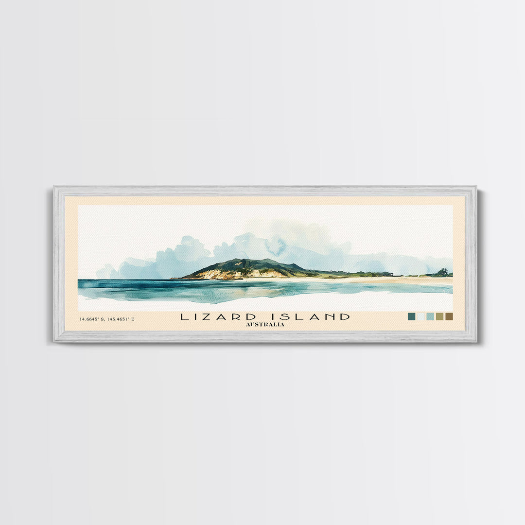 Lizard Island, Australia Watercolor Beach Print, Vacation Gift, Australia Wall Art, Beach Painting, Beach Decor, Beach Painting