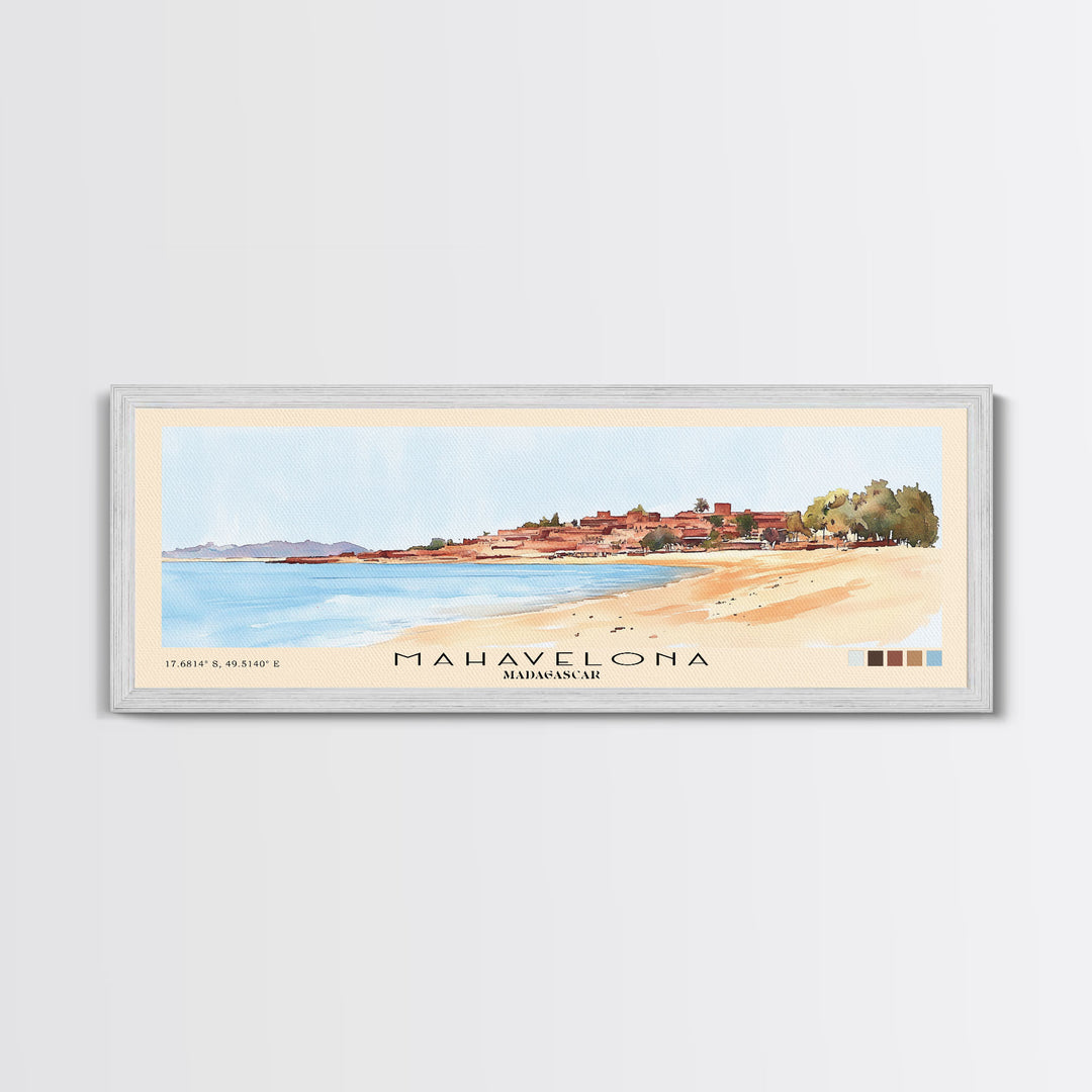 Mahavelona, Madagascar Watercolor Print, Vacation Gift, Madagascar Wall Art, Vacation Wall Art, Vacatation Memories, Beach Decor, Beach Or Lakehouse Art