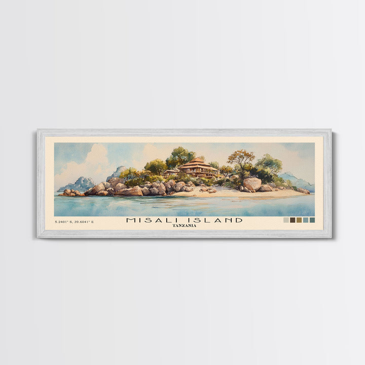 Misali Island, Tanzania Watercolor Print, Vacation Gift, Tanzania Wall Art, Vacation Wall Art, Vacatation Memories, Beach Decor, Beach Or Lakehouse Art