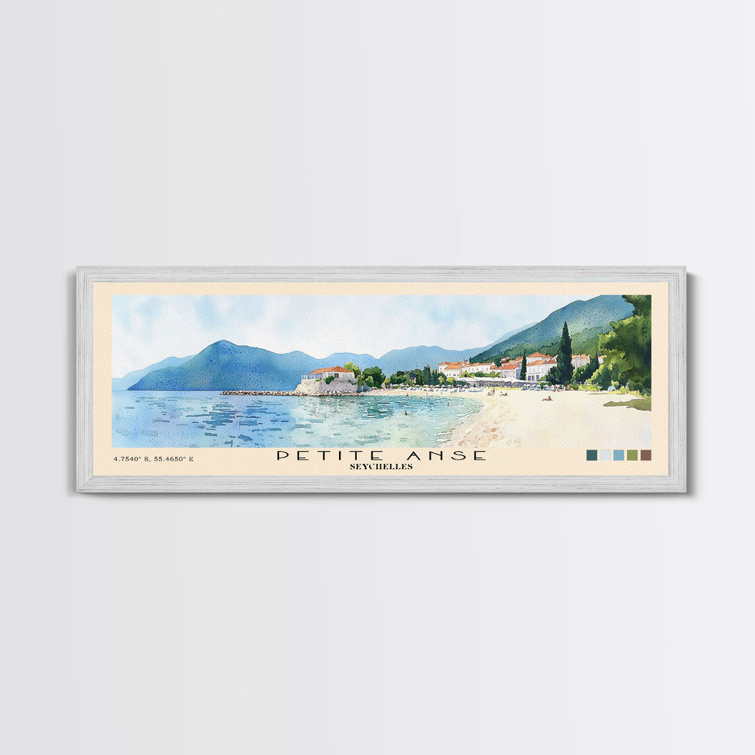 Petite Anse, Seychelles Watercolor Print, Vacation Gift, Seychelles Wall Art, Vacation Wall Art, Vacatation Memories, Beach Decor, Beach Or Lakehouse Art