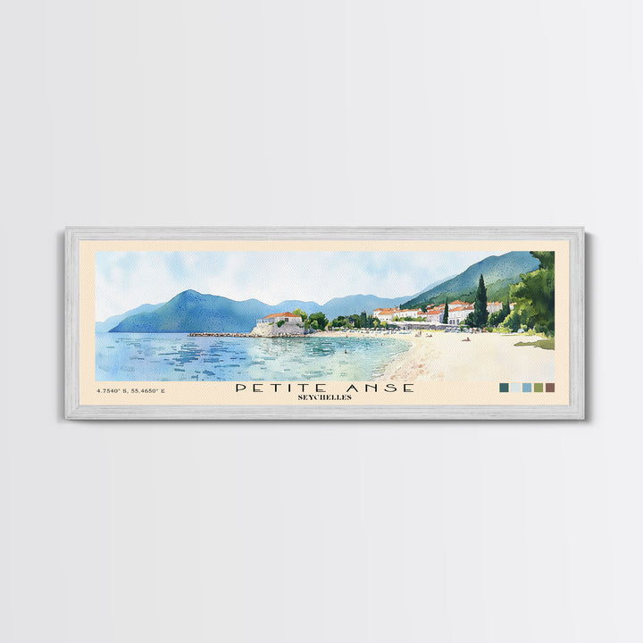Petite Anse, Seychelles Watercolor Print, Vacation Gift, Seychelles Wall Art, Vacation Wall Art, Vacatation Memories, Beach Decor, Beach Or Lakehouse Art