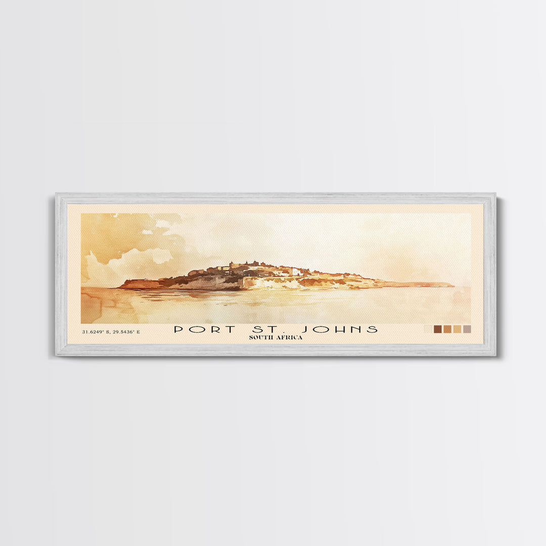 Port St. Johns, South Africa Watercolor Print, Vacation Gift, South Africa Wall Art, Beach Painting, Beach Decor, Beach Or Lakehouse Art