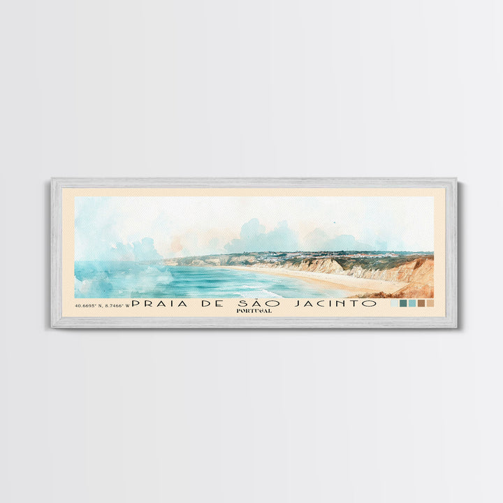 Praia de São Jacinto, Portugal Watercolor Print, Vacation Gift, Portugal Wall Art, Vacation Wall Art, Vacatation Memories, Beach Decor, Beach Or Lakehouse Art