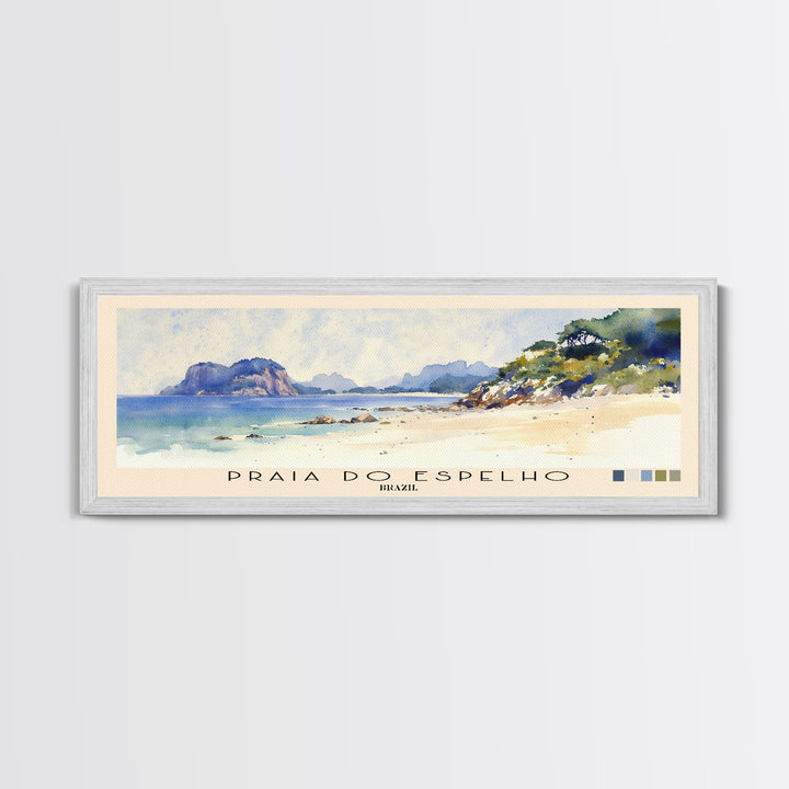 Praia do Espelho, Brazil Watercolor Print, Vacation Gift, Brazil Wall Art, Vacation Wall Art, Vacatation Memories, Beach Decor, Beach Or Lakehouse Art