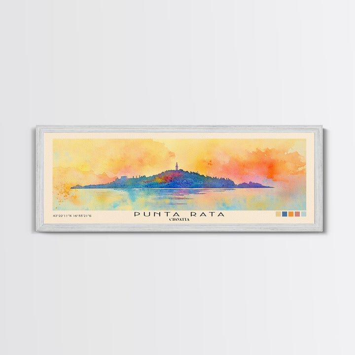 Punta Rata, Croatia Watercolor Print, Vacation Gift, Croatia Wall Art, Vacation Wall Art, Vacatation Memories, Beach Decor, Beach Or Lakehouse Art
