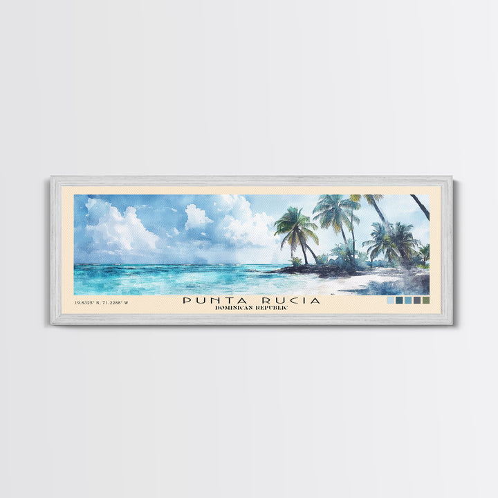 Punta Rucia, Dominican Republic Watercolor Print, Vacation Gift, Dominican Republic Wall Art, Beach Painting, Beach Decor, Beach Or Lakehouse Art