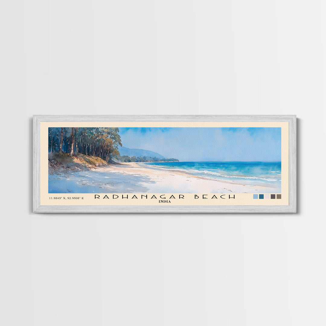 Radhanagar Beach, India Watercolor Print, Vacation Gift, India Wall Art, Beach Painting, Beach Decor, Beach Or Lakehouse Art