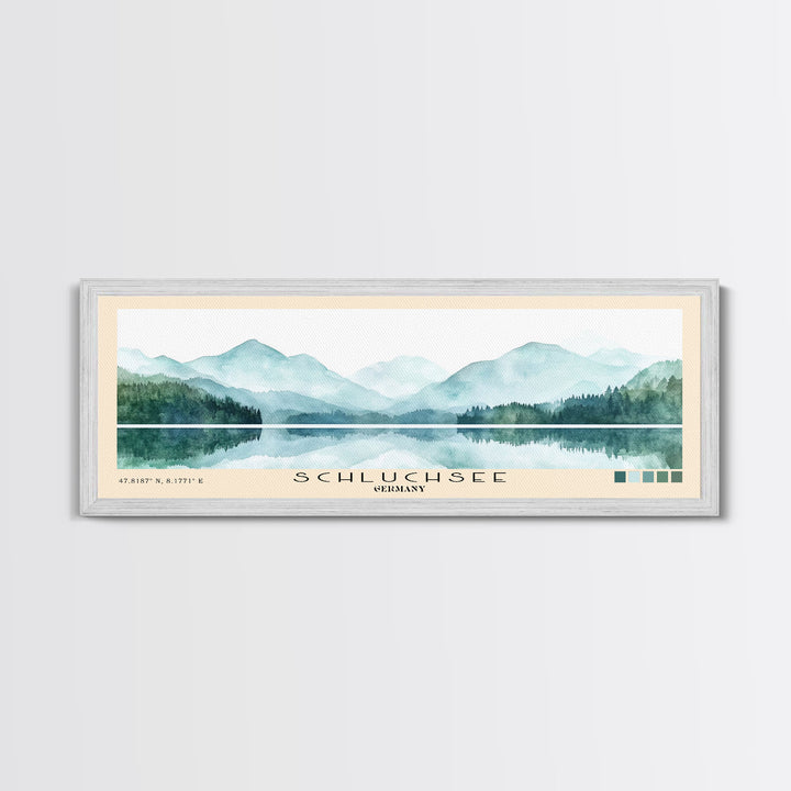 Schluchsee, Germany Watercolor Print, Vacation Gift, Germany Wall Art, Beach Painting, Beach Decor, Beach Or Lakehouse Art