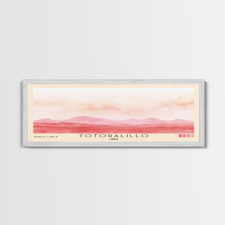 Totoralillo, Chile Watercolor Beach Print, Vacation Gift, Chile Wall Art, Beach Painting, Beach Decor, Beach Painting