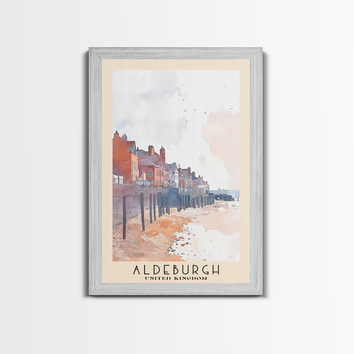 Aldeburgh, United Kingdom Watercolor Print, Vacation Gift, United Kingdom Wall Art, Vacation Wall Art, Vacatation Memories, Beach Decor, Beach Or Lakehouse Art