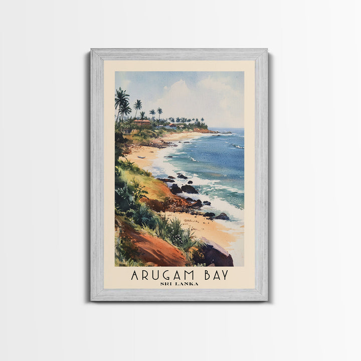 Arugam Bay, Sri Lanka Watercolor Print, Vacation Gift, Sri Lanka Wall Art, Vacation Wall Art, Vacatation Memories, Beach Decor, Beach Or Lakehouse Art