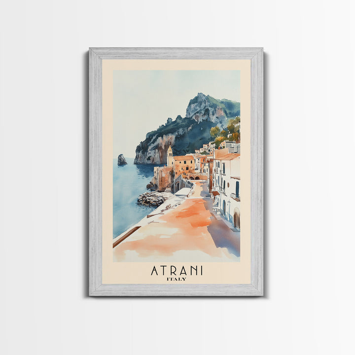 Atrani, Italy Watercolor Beach Print, Vacation Gift, Italy Wall Art, Beach Painting, Beach Decor, Beach Painting