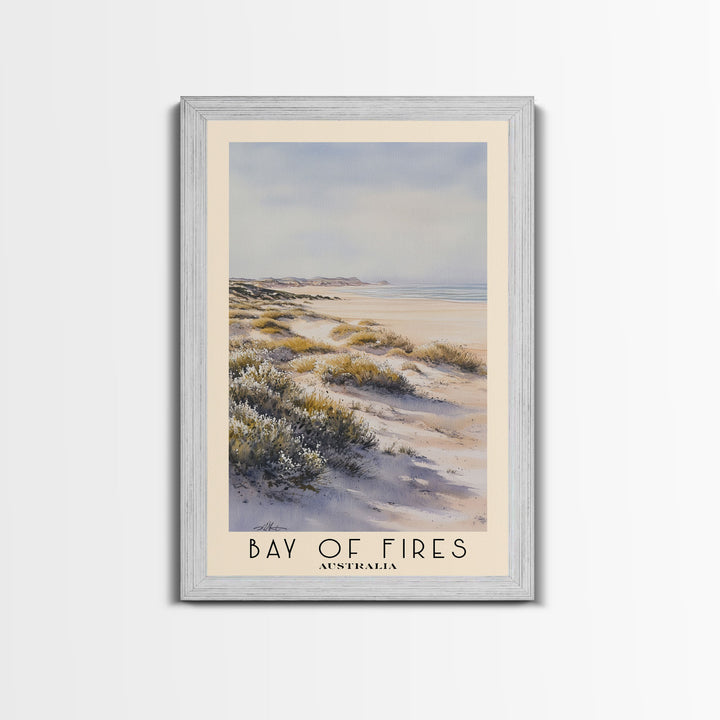 Bay of Fires, Australia Watercolor Print, Vacation Gift, Australia Wall Art, Vacation Wall Art, Vacatation Memories, Beach Decor, Beach Or Lakehouse Art