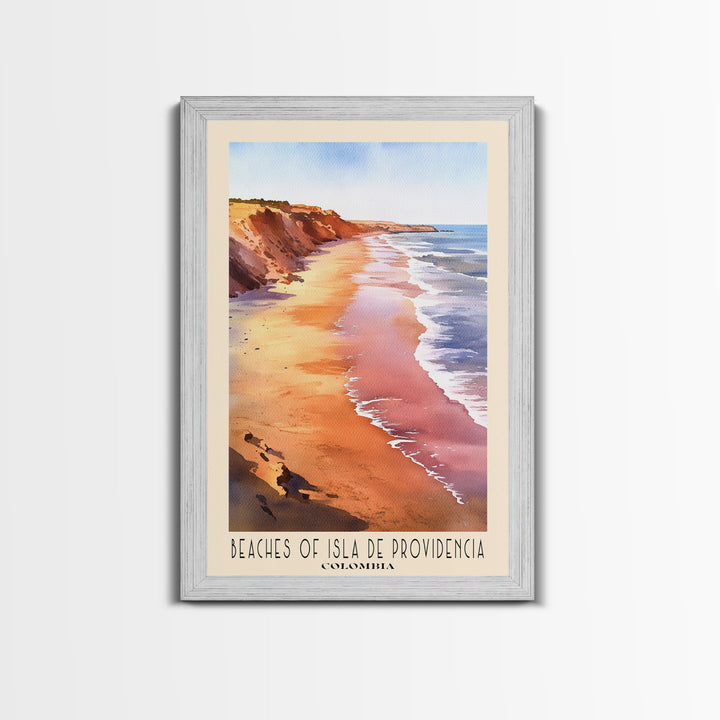 Beaches of Isla de Providencia, Colombia Watercolor Print, Vacation Gift, Colombia Wall Art, Vacation Wall Art, Vacatation Memories, Beach Decor, Beach Or Lakehouse Art