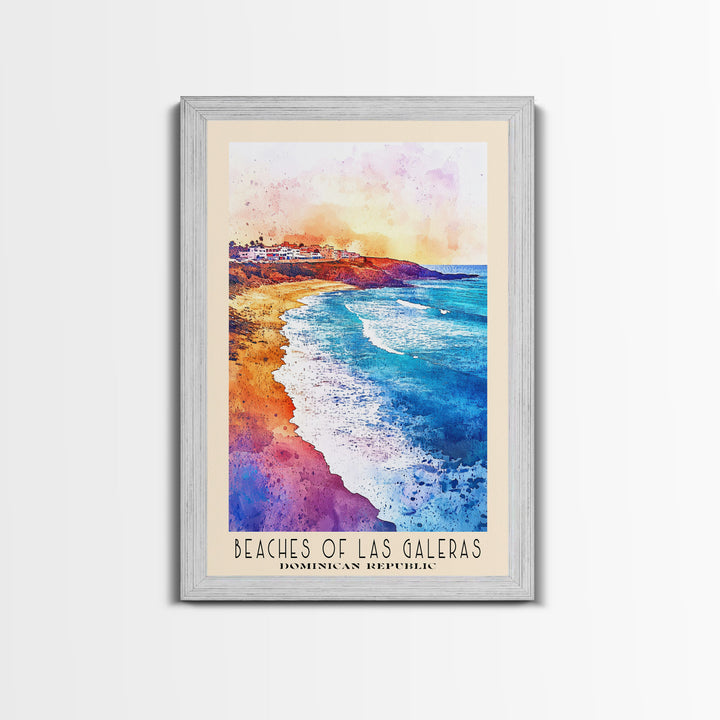 Beaches of Las Galeras, Dominican Republic Watercolor Print, Vacation Gift, Dominican Republic Wall Art, Beach Painting, Beach Decor, Beach Or Lakehouse Art