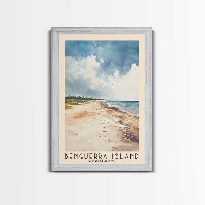 Benguerra Island, Mozambique Watercolor Print, Vacation Gift, Mozambique Wall Art, Vacation Wall Art, Vacatation Memories, Beach Decor, Beach Or Lakehouse Art