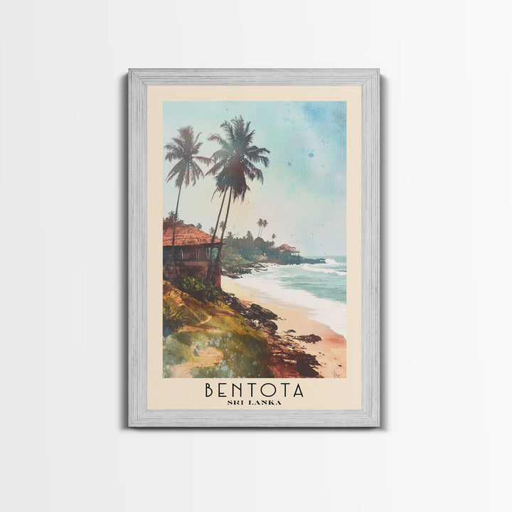 Bentota, Sri Lanka Watercolor Print, Vacation Gift, Sri Lanka Wall Art, Beach Painting, Beach Decor, Beach Or Lakehouse Art